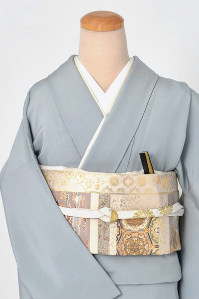 色留袖［品格を感じさせる四季草花と光琳鶴］