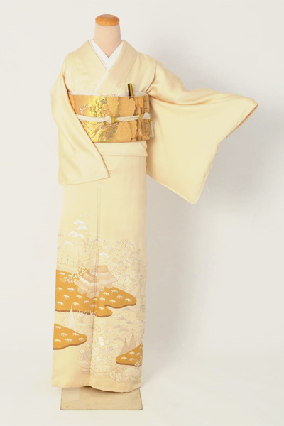 色留袖（単色の静寂な世界）