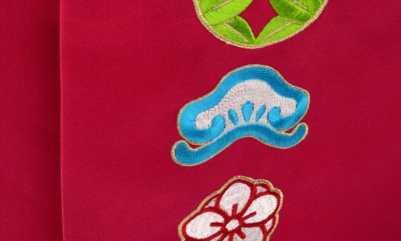 ジュニア袴【卒園式・女児／スカイブルー・鶴】