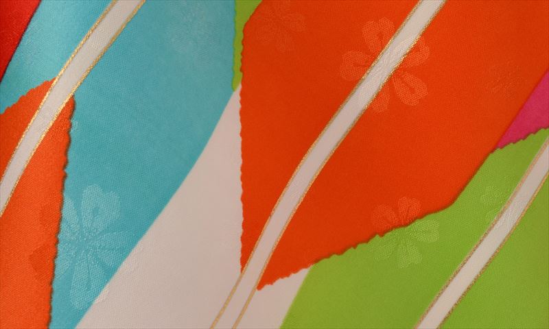 ジュニア袴【卒園式・女児／ピンク・大輪菊に折り鶴】