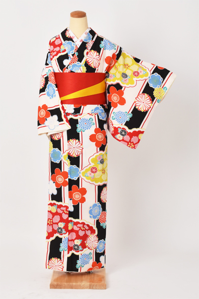 小紋(カジュアル・白黒)