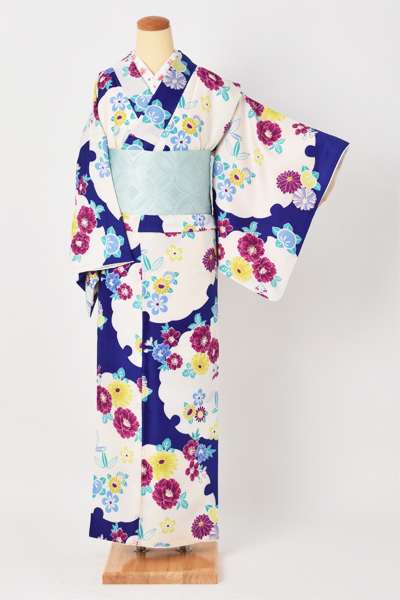 小紋(カジュアル・青)