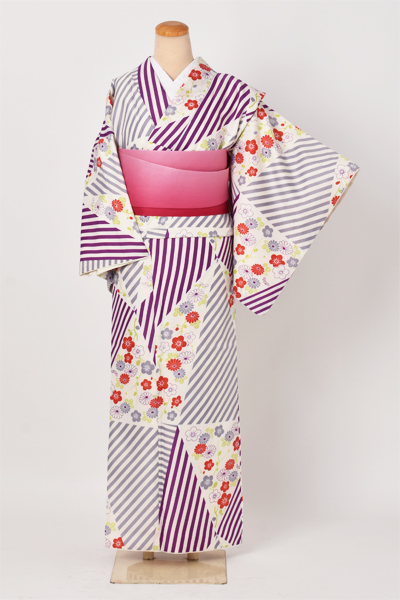 小紋(カジュアル・紫)