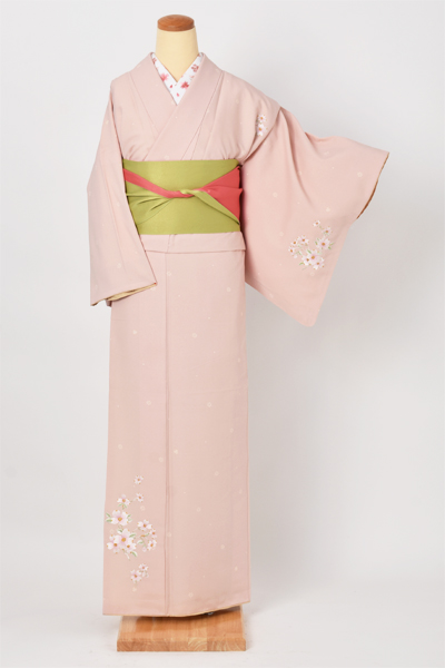 小紋(カジュアル・薄ピンク)