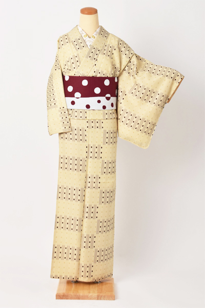 小紋(カジュアル・クリーム)