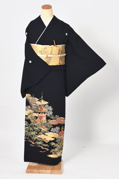 黒留袖〔古都風景〕
