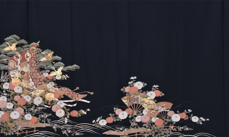 黒留袖〔金糸刺しゅう〕