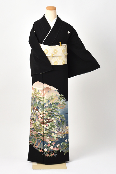 黒留袖〔風景画〕