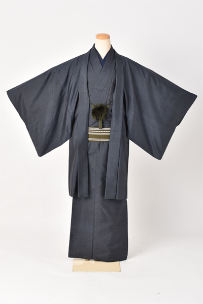 紬アンサンブル(紺絣)