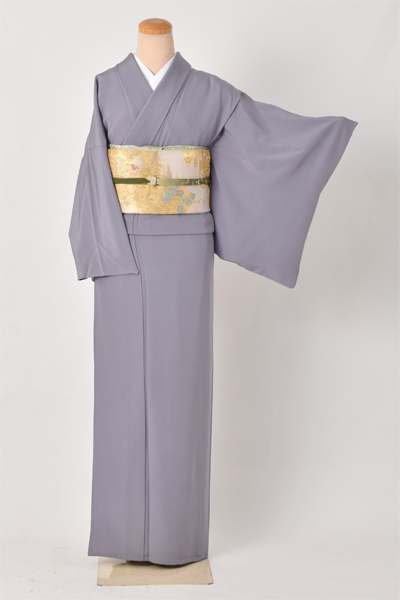 単衣色無地［青みがかった灰色］