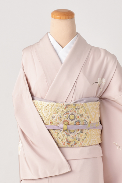 単衣付下げ訪問着[桜色地・胡蝶蘭]