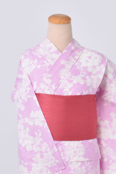 浴衣(ピンク×花)