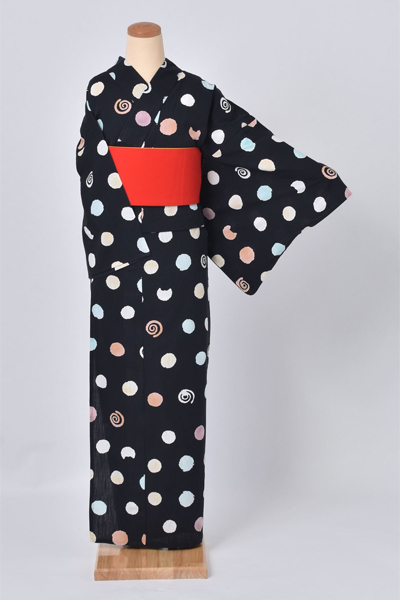 浴衣（「tsumori chisato」ドット模様）