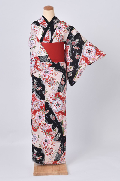 浴衣（大輪の花）