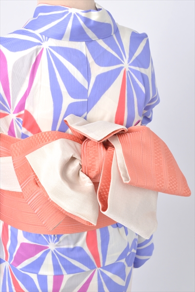 浴衣【パステル紫×風車つなぎ】