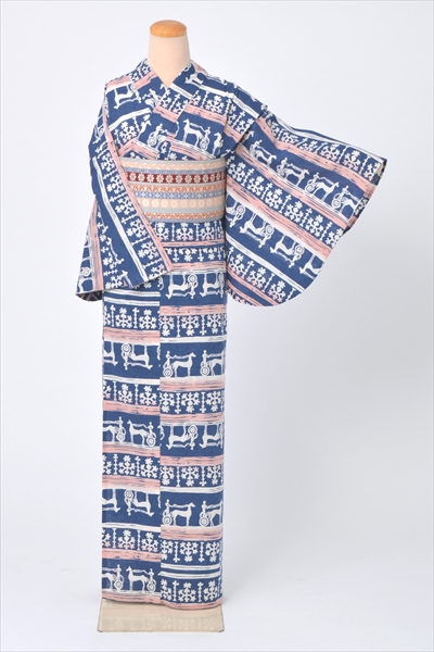 ゆかた(「そして夢」エキゾチック柄)