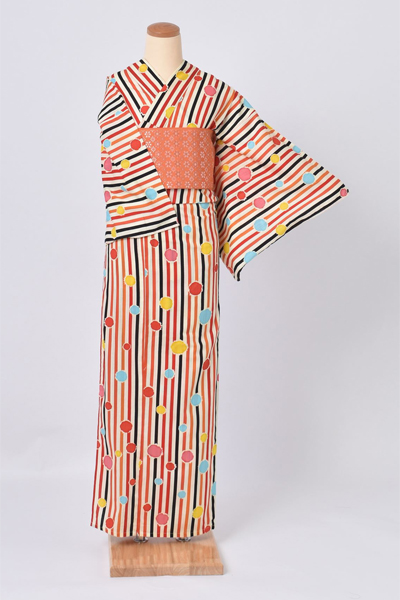 浴衣【縞×ドット】