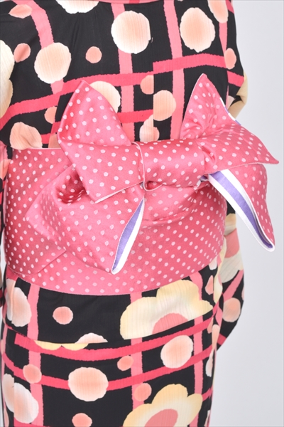 浴衣【黒×花】