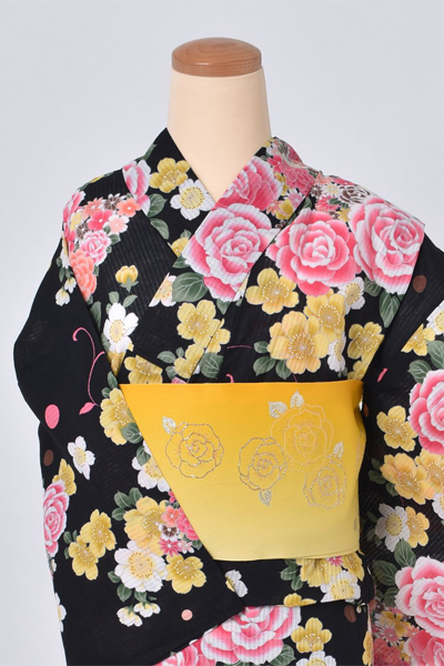 浴衣（可愛い花柄）トールサイズ