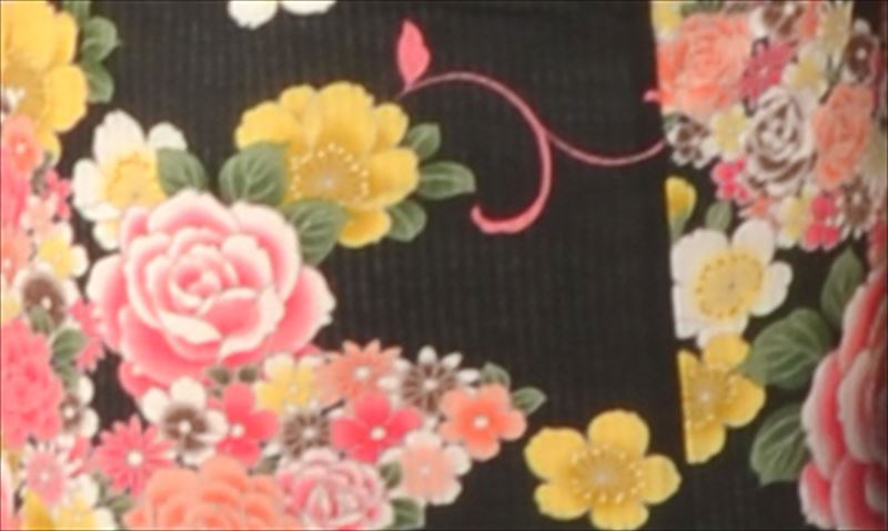 浴衣（可愛い花柄）トールサイズ