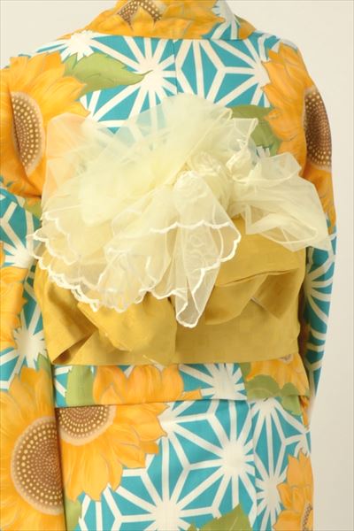 浴衣(麻の葉とひまわり)