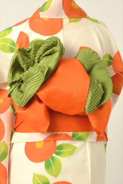 浴衣(大正ロマン漂うつばき柄)