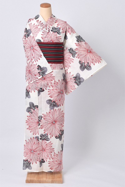 浴衣(綿絽×ダリア)