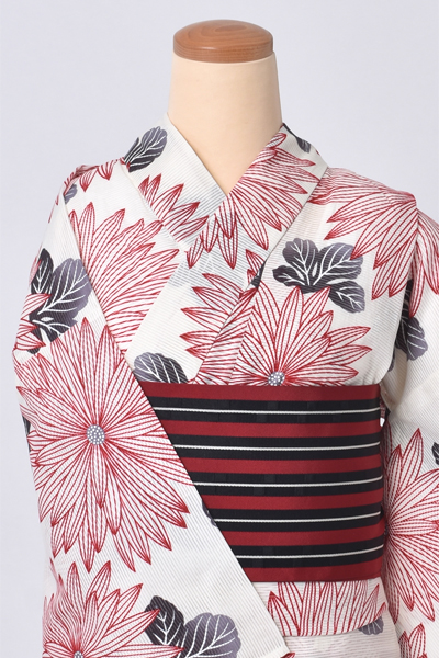 浴衣(綿絽×ダリア)