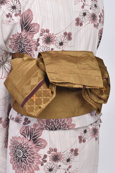 浴衣(麻混×生成り)