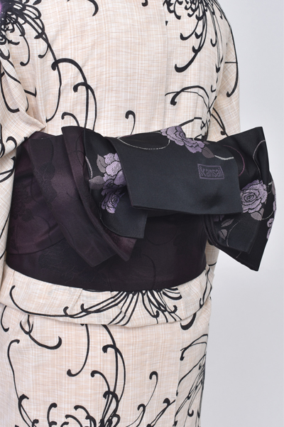 浴衣(「夢千代」生成り×菊)