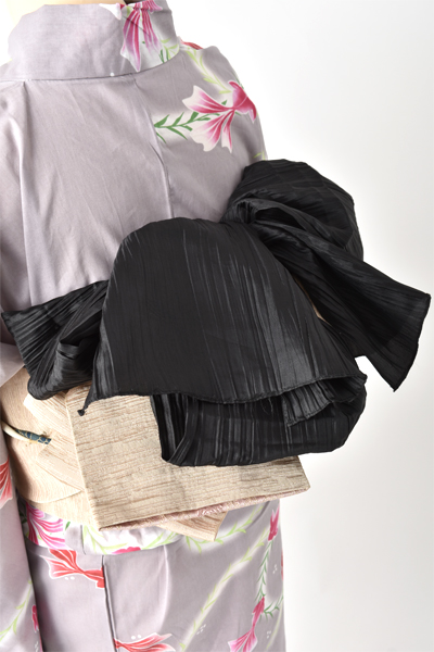 浴衣【グレー×金魚】5Lサイズ