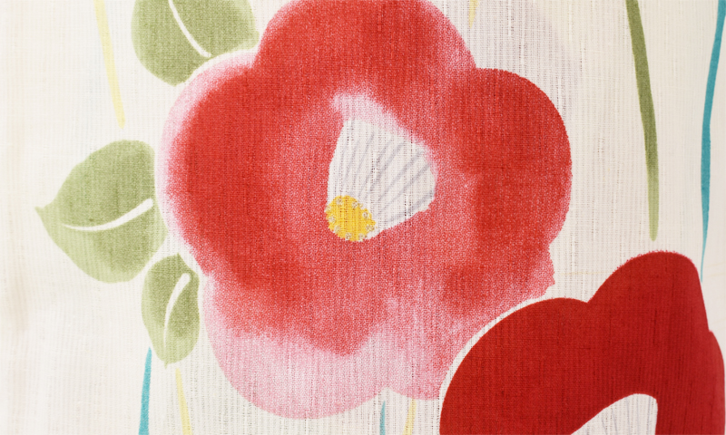 浴衣[生成り/椿]