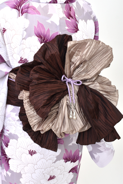 浴衣[薄紫/牡丹]