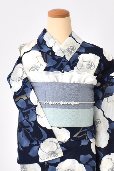 浴衣[UNSODO/紺/牡丹]