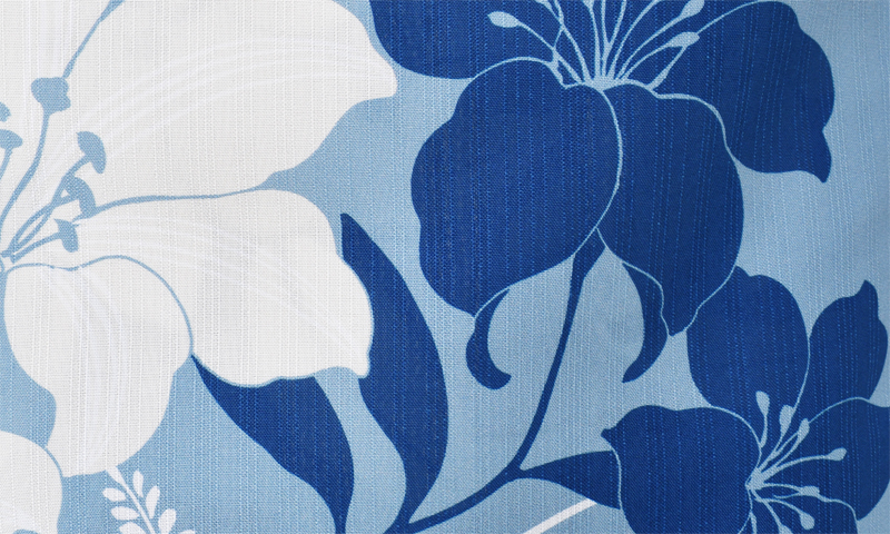 浴衣[水色/百合･萩･撫子]