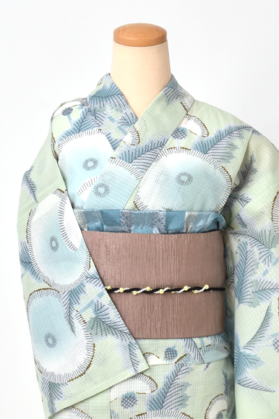 浴衣[UNSODO/薄緑/あざみ]